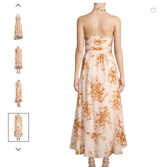 Joie Arney Floral Silk Halter Midi Dress NWT Sz 10 - Picture 2 of 8
